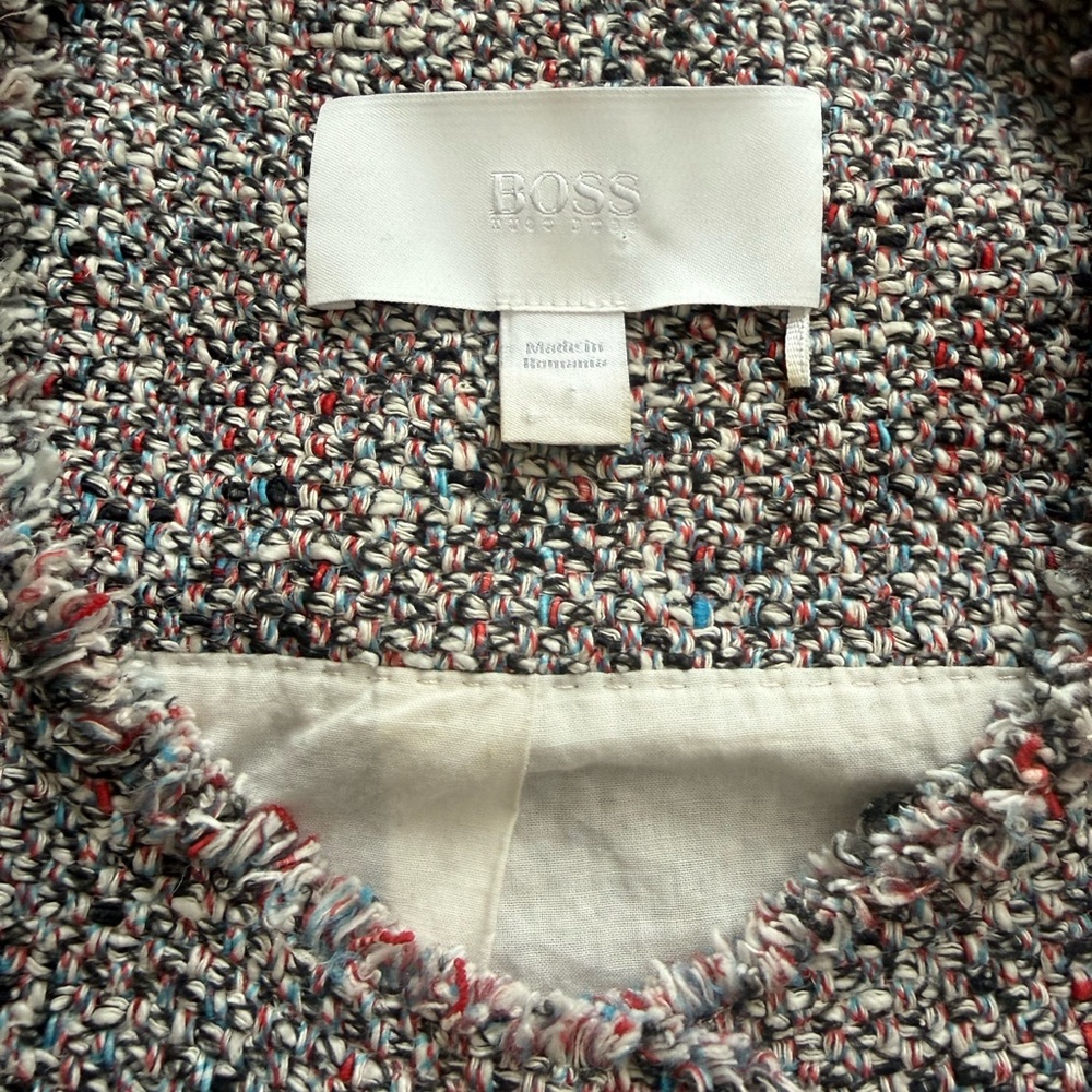Boss Multicolor Tweed Blazer - Picture 9 of 10